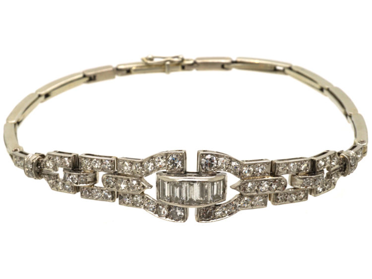 Art Deco Platinum & Diamond Bracelet