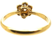 Edwardian 18ct Gold & Platinum, Diamond Daisy Ring