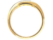 Edwardian 18ct Gold, Emerald & Diamond Five Stone Ring