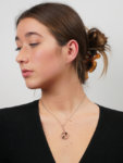 Art Deco Onyx Pearl Pendant