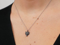Rose Diamond Fox Pendant