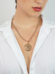 Edwardian 9ct Gold Back & Front Round Locket
