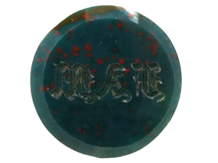 Victorian 15ct Gold Cricket Seal with Bloodstone Base