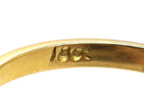 Edwardian 18ct Gold, Ruby & Diamond Cluster Ring