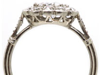 Edwardian Platinum & Diamond Cluster Ring
