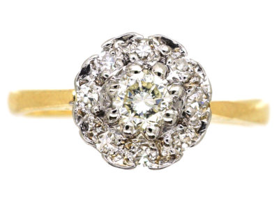 18ct Gold & Diamond Cluster Ring