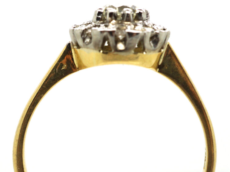 18ct Gold & Diamond Cluster Ring