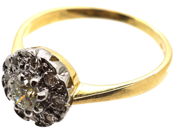 18ct Gold & Diamond Cluster Ring