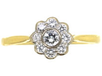 18ct Gold & Diamond Small Cluster Ring
