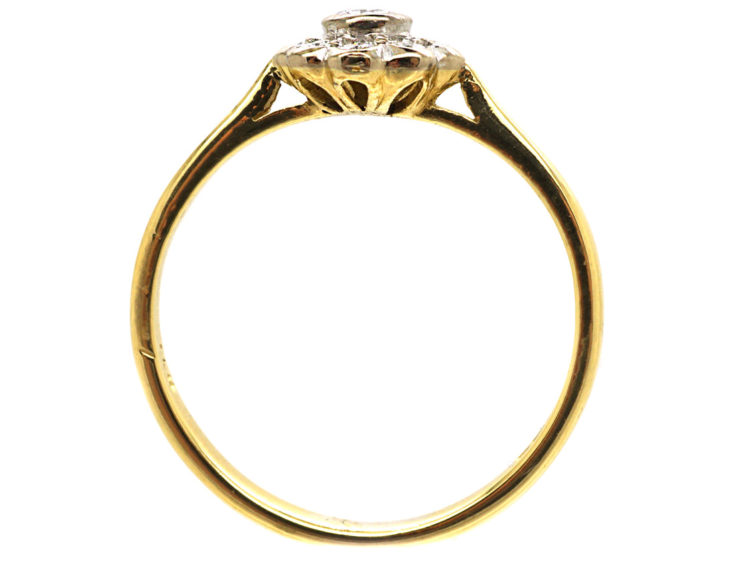 18ct Gold & Diamond Small Cluster Ring