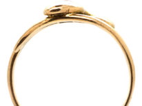 Victorian 15ct Gold & Diamond Snake Ring