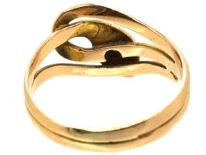 Victorian 15ct Gold & Diamond Snake Ring