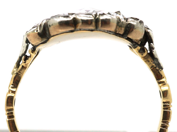 Georgian Rose Diamond Cluster Ring