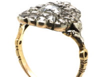 Georgian Rose Diamond Cluster Ring