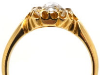 Victorian 18ct Gold & Rose Diamond Cluster Ring