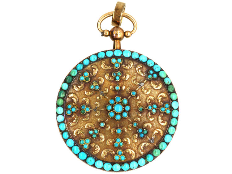 Early 19th Century French 18ct Three Colour Gold Half Hunter Watch by Le Roy