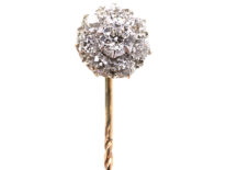 Edwardian Diamond Cluster Tie Pin