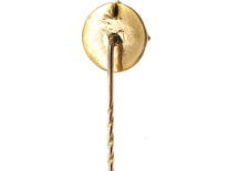 Art Deco 18ct Gold & Platinum, Sapphire & Mother of Pearl Tie Pin