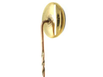 Victorian 18ct Gold & Carnelian Tie Pin with Intaglio of a Stag's Head