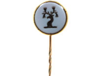 Victorian 18ct Gold & Carnelian Tie Pin with Intaglio of a Stag's Head