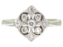18ct White Gold & Diamond Ring