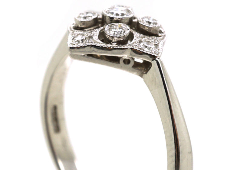 18ct White Gold & Diamond Ring