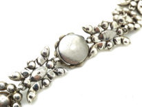 Victorian Silver & Paste Necklace with Pendant Drop