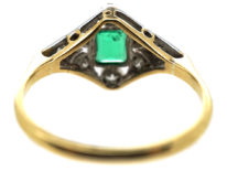 Art Deco Emerald & Diamond Ring