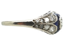 Art Deco Platinum, Diamond & Sapphire Ring