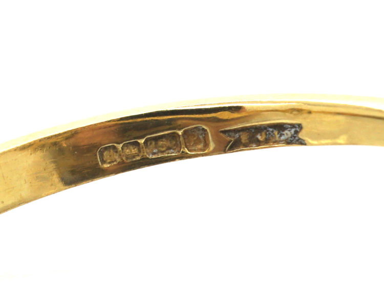 18ct Gold, Sapphire & Diamond Cluster Ring