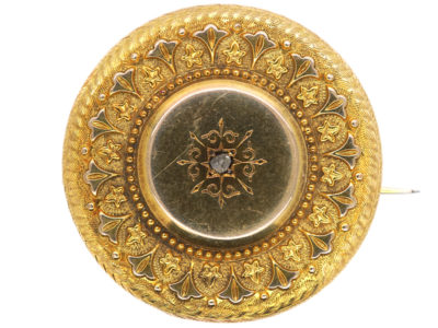 Victorian 15ct Round Brooch
