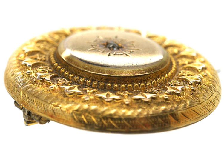 Victorian 15ct Round Brooch