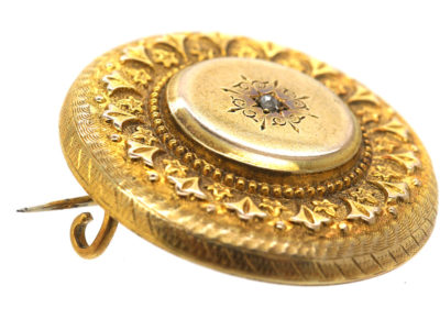 Victorian 15ct Round Brooch