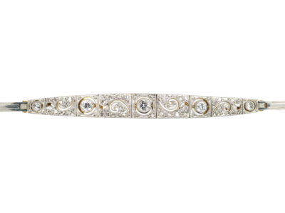 Art Deco 18ct Gold & Platinum, Diamond Bracelet