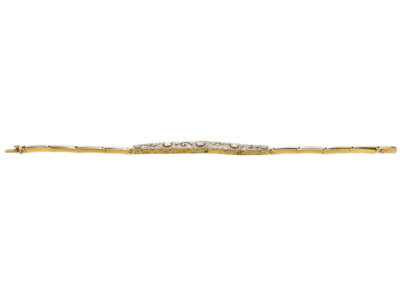 Art Deco 18ct Gold & Platinum, Diamond Bracelet