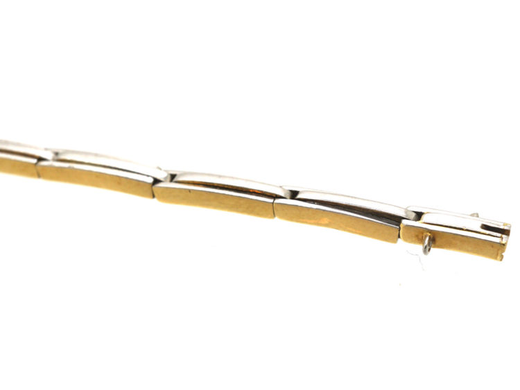 Art Deco 18ct Gold & Platinum, Diamond Bracelet