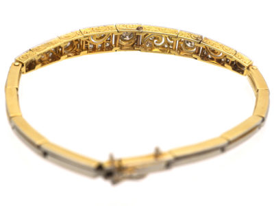 Art Deco 18ct Gold & Platinum, Diamond Bracelet