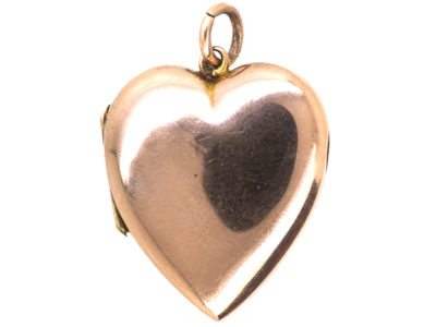 Edwardian 9ct Gold Heart Shaped Locket