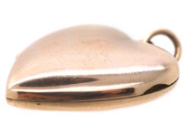 Edwardian 9ct Gold Heart Shaped Locket
