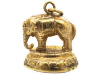 Victorian 9ct Gold Cased Elephant Seal