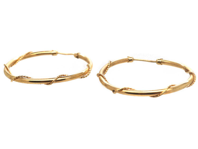 9ct Gold Hoop Earrings