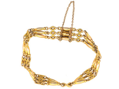 Edwardian 15ct Gold Gate Bracelet