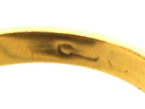 Edwardian 18ct Gold, Two Stone Sapphire & Diamond Ring
