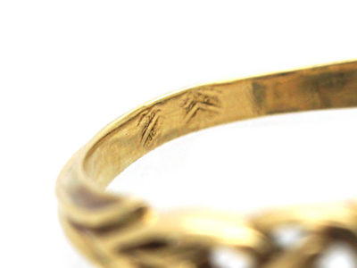 French 19th Century 18ct Gold Ruby & Diamond Ring