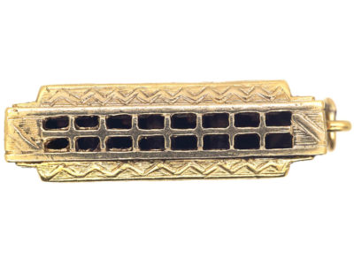 9ct Gold Harmonica Pendant