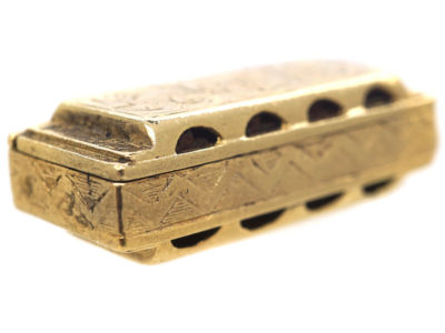 9ct Gold Harmonica Pendant