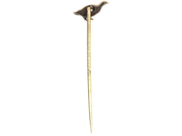 Edwardian Diamond Set Grouse Tie Pin