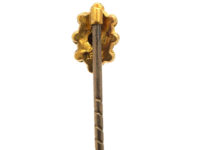 Victorian 15ct Gold Oval Tie Pin set with a Ruby