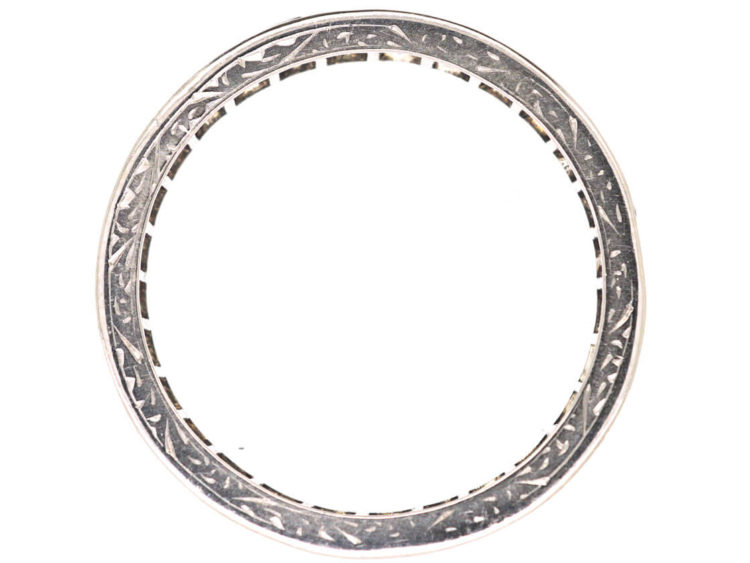 Art Deco 18ct White Gold & Ruby Eternity Ring