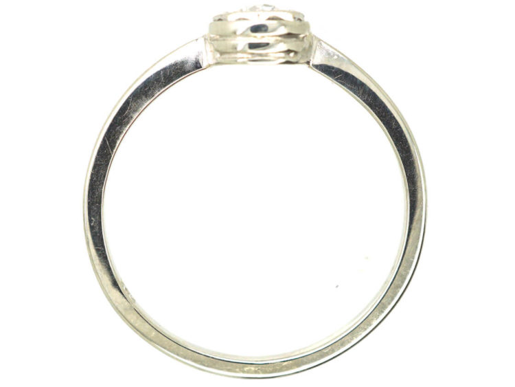 Art Deco 14ct White Gold Diamond Solitaire Ring